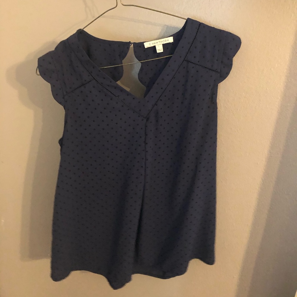Navy blue business shirt